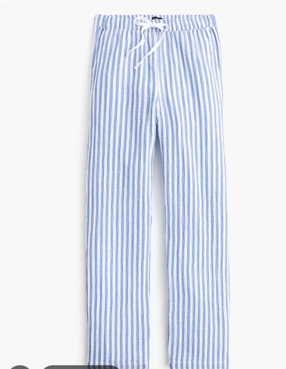 J.CREW Double-gauze drawstring pant Striped 10 NWT